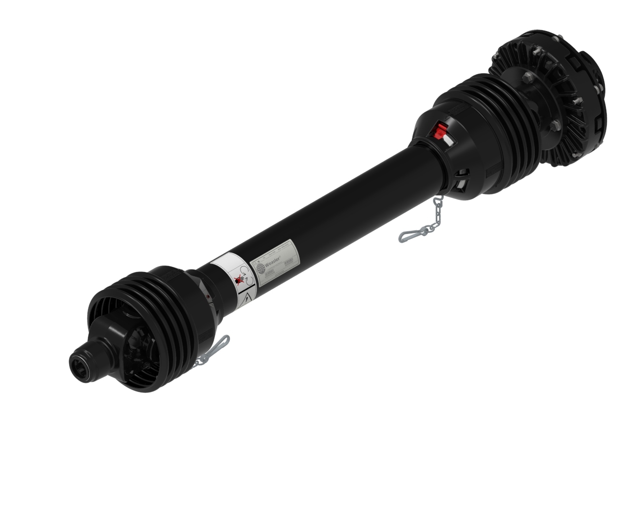 Карданный вал c фрикционно-обгонной муфтой TorQmaster,AB8,860MM,TQ FR/OR 2000NM,SSL 1 3/8